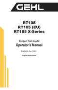 GHEL RT105, RT105 (EU), RT105 X-SERIES COMPACT TRACK LOADER OPERATOR MANUAL 50950434 - PDF
