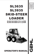 GHEL SL3635, SL3935 SKID-STEER LOADER OPERATOR MANUAL 908268 - PDF
