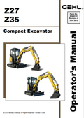 GHEL Z27, Z35 COMPACT EXCAVATOR OPERATOR MANUAL 50940101 - PDF