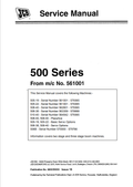 JCB 500 Series Service Manual 9803/3600U PDF