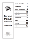 JCB 532H, 537H Service Manual 9803/3641 PDF
