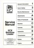 JCB Backhoe Loader 2CX Service Manual 9803/7100 PDF