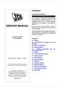 JCB Backhoe Loader 3CX Compact Service Manual 9813/5450 PDF