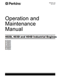 JCB Engine 402D, 403D and 404D Industrial Operation and Maintenance Manual SEBU8311-00 PDF