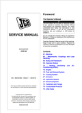JCB Excavator JCB140 Service Manual 9823/0350 PDF