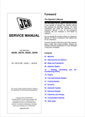 JCB Excavator JS200, JS210, JS220, JS235 Service Manual 9813/7350 PDF