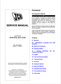 JCB Excavator JZ140 T4i, JZ141 T4F Service Manual 9813/6300 PDF