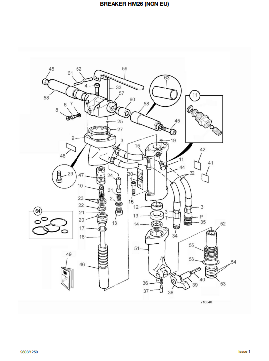 JCB HM 22, 25, 29 Service Manual 9803/1250 PDF
