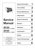 JCB JS130, JS160 Service Manual 9803/6410 PDF