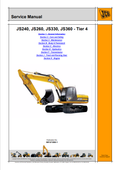 JCB JS240, JS260, JS330, JS360 Tier 4 Service Manual 9813/1250-1 PDF