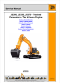 JCB JS300, JS330, JS370 Tracked Excavator Tier 4i Isuzu Engine Service Manual 9813/5100-1 PDF
