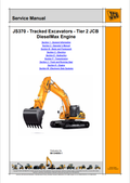 JCB JS370 Tracked Excavators Tier 2 JCB DieselMax Engine Service Manual 9813/4850-1 PDF