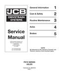 JCB PD70 Series Axle Service Manual 9803/9100 PDF