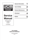 JCB PD70 Series Modular Drivehead Service Manual 9803/9285 PDF