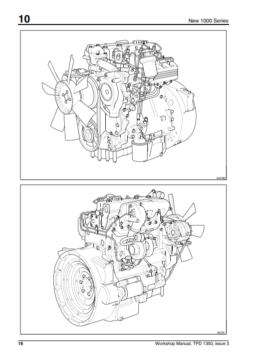 JCB Perkins New 1000 Series Workshop Manual TPD 1350E PDF