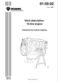 JCB , Scania Work description 16-litre engine Service Manual 1 588 778 PDF