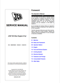 JCB T2, T3 Elec Engine 6 Cyl Service Manual 9806/5600 PDF