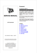 JCB Transmission Service Manual 9813/4750 PDF