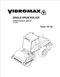 JCB VM 106 Vibromax Single Drum Roller Service Manual SM96106 PDF