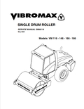 JCB VM 116 , 146, 166, 186 Vibromax Single Drum Roller Service Manual SM96116 PDF
