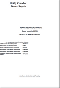 John Deere 1050J Crawler Dozer Repair Technical Manual TM10114 PDF