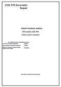 John Deere 135C RTS Excavator Repair Technical Manual TM2094 PDF 