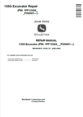 John Deere 135G Excavator Repair Manual TM14054X19 PDF 