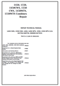 John Deere 1450, 1550, 1450CWS, 1550, CWS, 1450WTS, 1550WTS Combines Repair Technical Manual TM4714 PDF 
