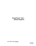John Deere 2.9 L Diesel Engines Component Technical Manual CTM125 PDF