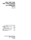 John Deere 2254, 2256, 2258, 2264, 2266 Combines and 2266EXTRA Technical Manual TM4616 PDF