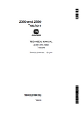John Deere 2350 and 2550 Tractor Technical Manual TM4403 PDF 
