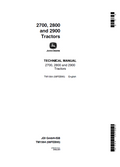 John Deere 2700, 2800 and 2900 Tractor Technical Manual TM1564 PDF