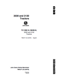 John Deere 3030 and 3130 Tractor Technical Manual TM4277 PDF 