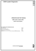 John Deere 304H Compact 4WD Loader Diagnostic Operation and Test Manual TM1863 PDF