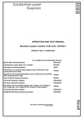 John Deere 310J Backhoe Loader Diagnostic Operation and Test Manual TM10847