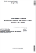 John Deere 310L Backhoe Loader Operation and Test Manual TM13293X19 PDF 