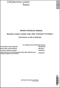 John Deere 310L Backhoe Loader Repair Technical Manual TM13294X19 PDF 