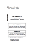 John Deere 310S Backhoe Loader Operator Manual OMT357555X19 PDF