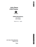 John Deere 3130 Tractor Operator Manual OML29116 PDF