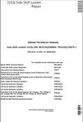 John Deere 315SJ Side Shift Loader Repair Technical Manual TM11651 PDF
