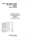 John Deere 318D, 319D, 320D and 323D Loader Technical Manual TM11407 PDF
