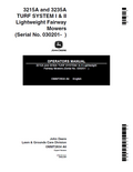 John Deere 3215A and 3235A TURF SYSTEM I & II Lightweight Fairway Mowers Operator Manual OMMT2834 PDF
