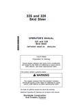 John Deere 325 and 328 Skid Steer Operator Manual OMT205051 PDF
