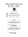 John Deere 328E and 332E Skid Steer Loader Operator Manual OMT306318 PDF