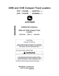 John Deere 329E and 333E Compact Track Loaders Operator Manual OMT306304 PDF