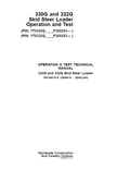 John Deere 330G and 332G Skid Steer Loader Operation and Test Technical Manual TM14061X19 PDF 