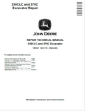 John Deere 330LC and 370C Excavator Repair Technical Manual TM1927 PDF
