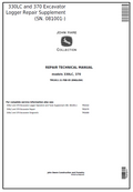John Deere 330LC and 370 Excavator Logger Repair Supplement Technical Manual TM1911 PDF