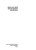 John Deere 3430 and 3830 Self Propelled Windrower Technical Manual TM1314 PDF 