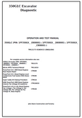 John Deere 350GLC Excavator Diagnostic Operation and Test Manual TM12173 PDF